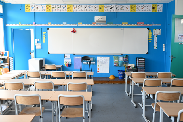 Une salle de classe rénovée à l'école Jean de la Fontaine