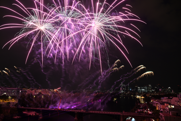 le feu d'artifice du 13 juillet