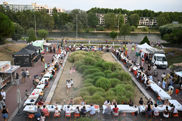 le banquet républicain du 13 juillet au parc de Bécon