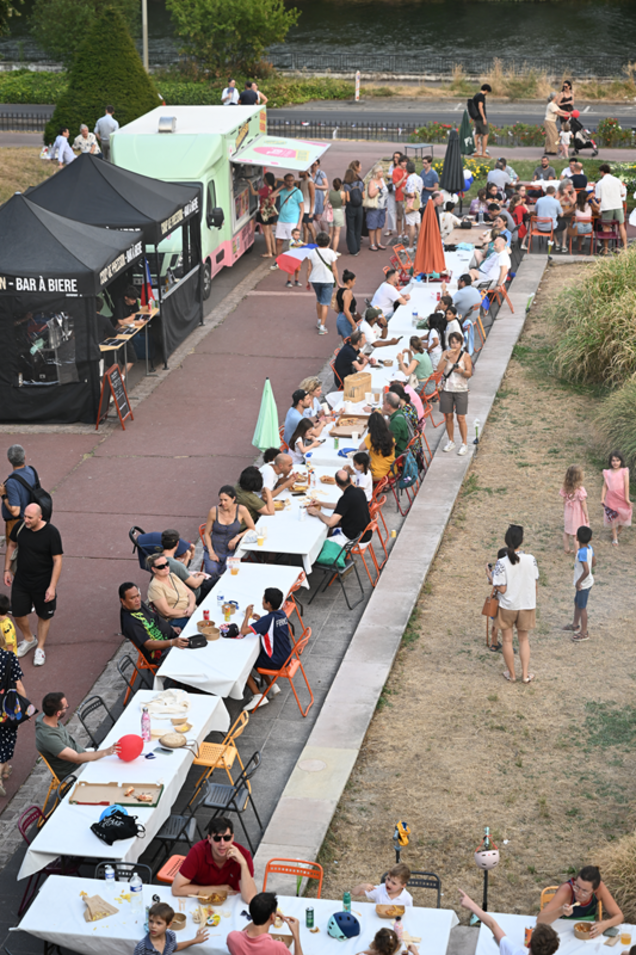 le banquet républicain du 13 juillet au parc de Bécon