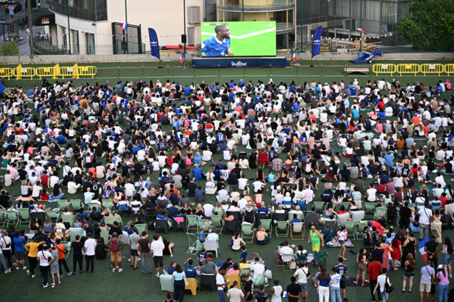 soirées foot sur grand écran