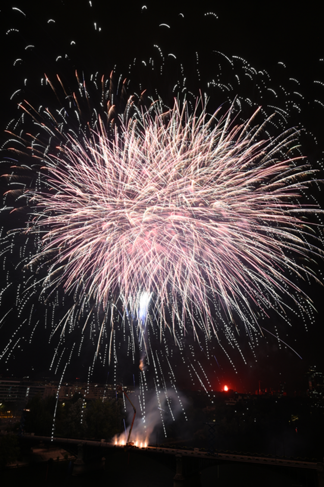 le feu d'artifice du 13 juillet