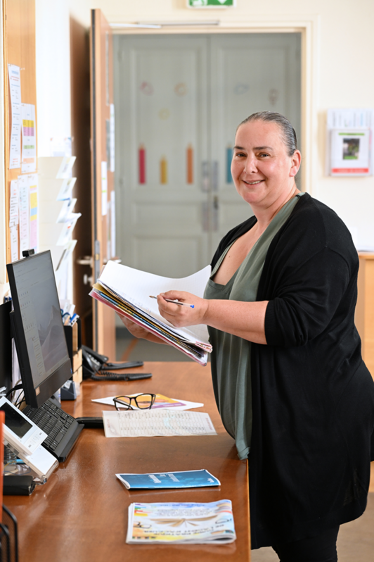 Laura Domingues est gardienne de l’école élémentaire Alexandre-Dumas