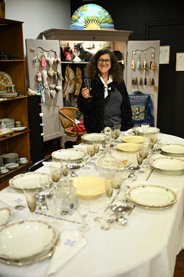 Manuela Martins dans sa boutique Recyc'lab