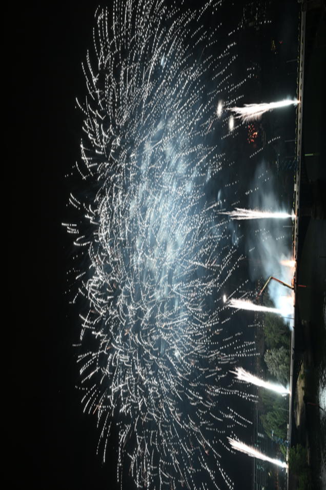 le feu d'artifice du 13 juillet